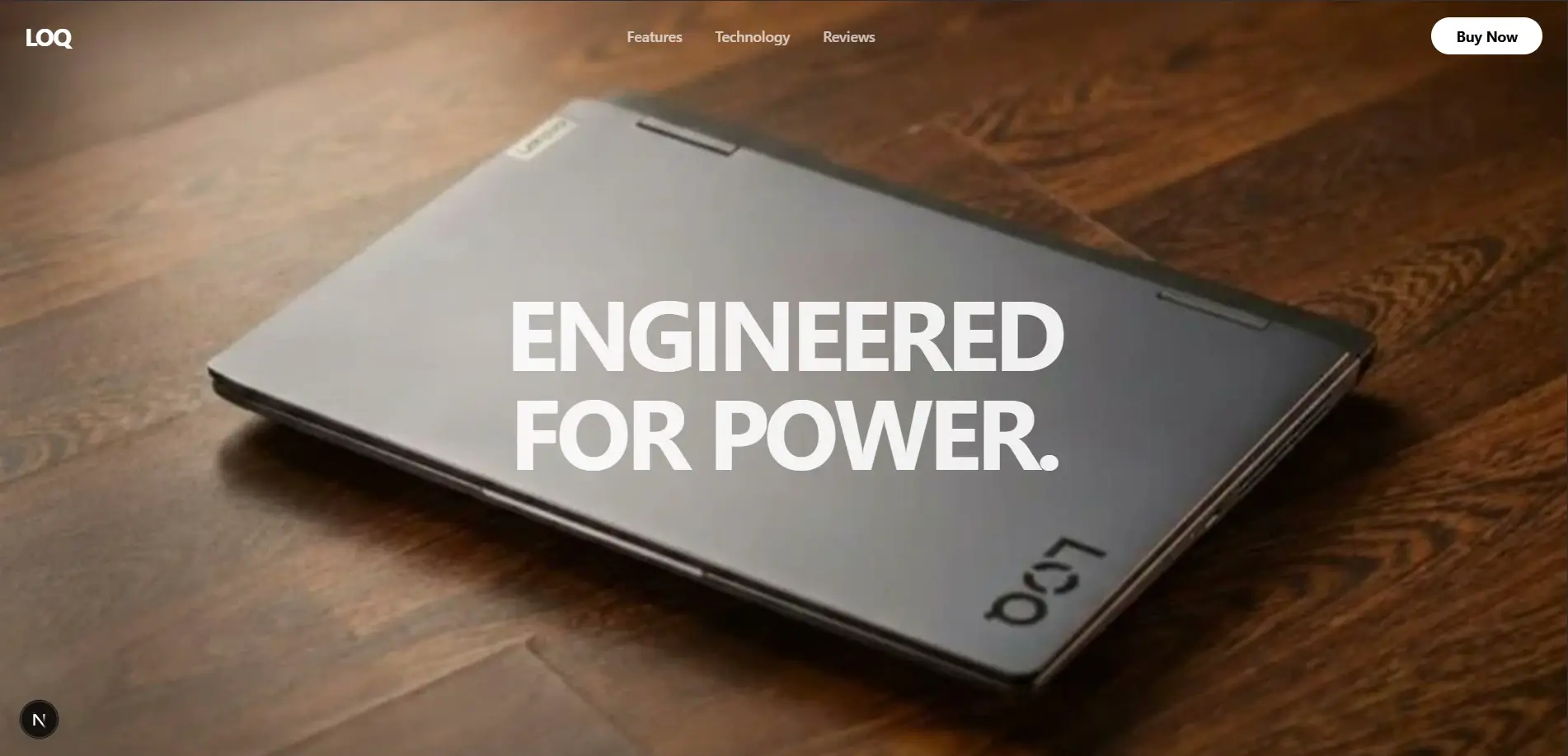 Lenovo Animated Website landing page